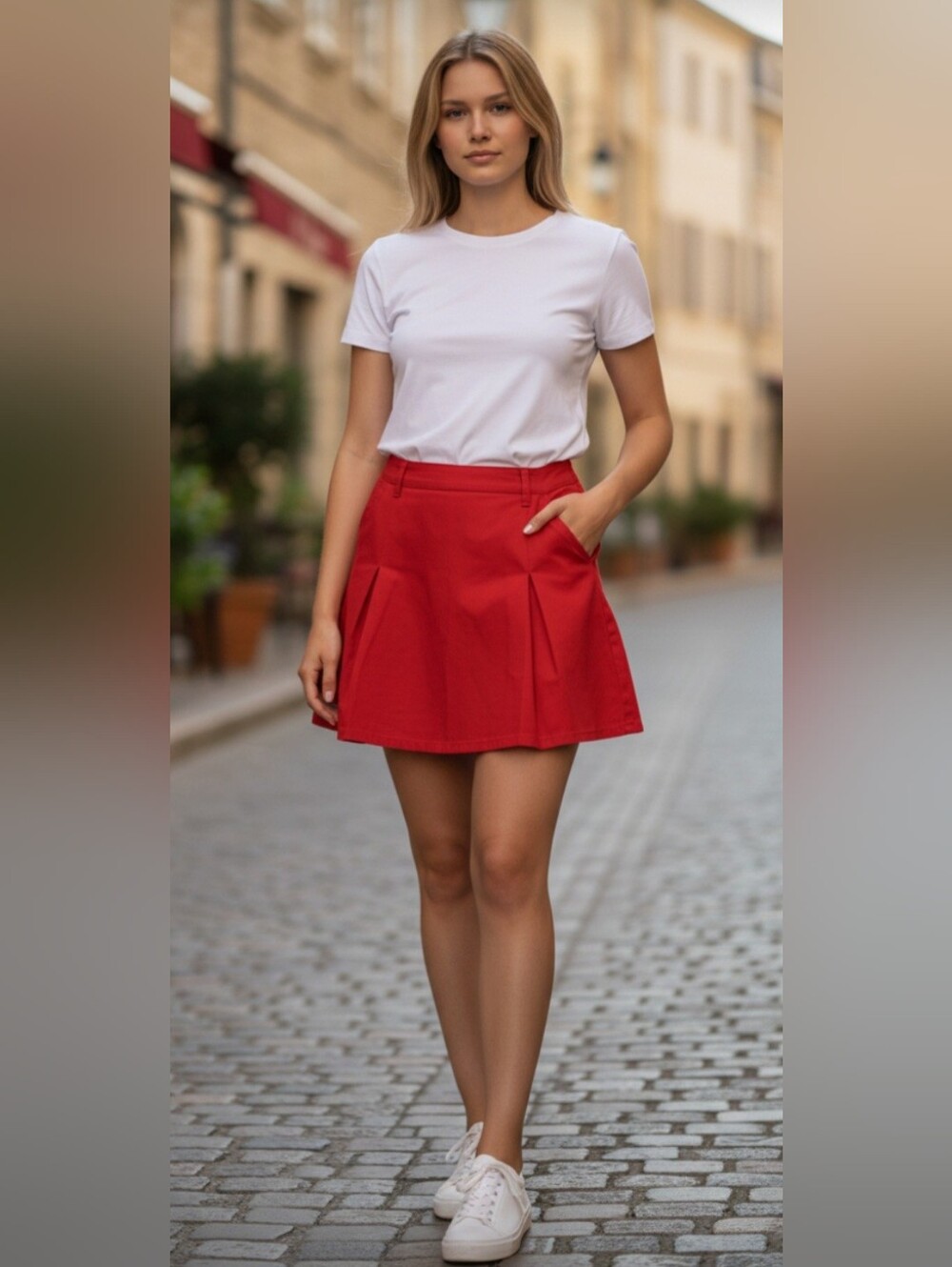 Free People Russet Red Mini Skirt